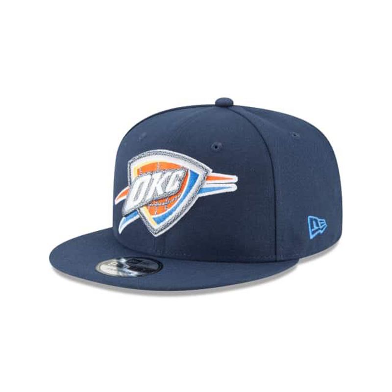 NBA Oklahoma City Thunder Squad Twist 9Fifty Snapback (OUF6697) - Blue New Era Caps